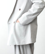 画像をギャラリービューアに読み込む, ATTACHMENT アタッチメントのPE/CO/LI DRY TWILL DOUBLE-BREASTED JKT - L.GRAYの公式通販サイトsession福岡セレクトショップ
