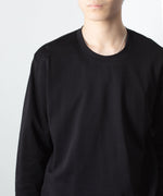 画像をギャラリービューアに読み込む, ATTACHMENT アタッチメントのCOTTON DOUBLE FACE SLIM FIT L/S TEE - BLACKの公式通販サイトsession福岡セレクトショップ
