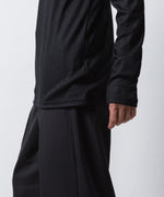 画像をギャラリービューアに読み込む, ATTACHMENT アタッチメントの1/60 WOOL SMOOTH SLIM FIT L/S TEE - BLACKの公式通販サイトsession福岡セレクトショップ
