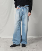 画像をギャラリービューアに読み込む, ATTACHMENT アタッチメントの11OZ DENIM FLAP JEANS - L.NAVYの公式通販サイトsession福岡セレクトショップ
