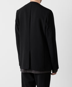 ATTACHMENT アタッチメントのPE STRETCH DOUBLE CLOTH COLLARLESS JACKET - BLACK 公式通販サイトsession福岡セレクトショップ