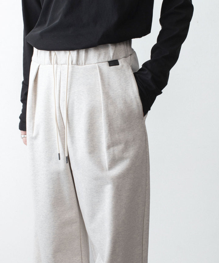 ATTACHMENT アタッチメントのCO STRETCH TERRY 1TUCK EASY TROUSERS - X.GRAYの公式通販サイトsession福岡セレクトショップ