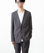 画像をギャラリービューアに読み込む, ATTACHMENT アタッチメントのWO/TA STRETCH TRO COLLARLESS JKT - D.GRAYの公式通販サイトsession福岡セレクトショップ
