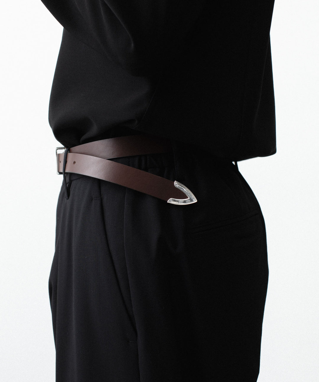 ATTACHMENT アタッチメントのCOW LEATHER WESTERN BELT - BROWNの公式通販サイトsession福岡セレクトショップ