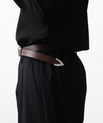 画像をギャラリービューアに読み込む, ATTACHMENT アタッチメントのCOW LEATHER WESTERN BELT - BROWNの公式通販サイトsession福岡セレクトショップ
