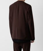 画像をギャラリービューアに読み込む, ATTACHMENT アタッチメントのPE STRETCH DOUBLE CLOTH COLLARLESS JACKET - BROWN 公式通販サイトsession福岡セレクトショップ
