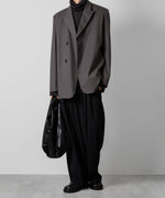 画像をギャラリービューアに読み込む, ATTACHMENT アタッチメントのWO GABARDINE PEAK LAPEL JACKET - D.GRAY の公式通販サイトsession福岡セレクトショップ
