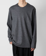 画像をギャラリービューアに読み込む, ATTACHMENT アタッチメントの限定TECH WOOL SMOOTH OVERSIZED L/S CUTOFF TEE - X.GRAYの公式通販サイトsession福岡セレクトショップ

