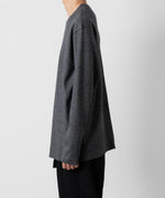 画像をギャラリービューアに読み込む, ATTACHMENT アタッチメントの限定TECH WOOL SMOOTH OVERSIZED L/S CUTOFF TEE - X.GRAYの公式通販サイトsession福岡セレクトショップ

