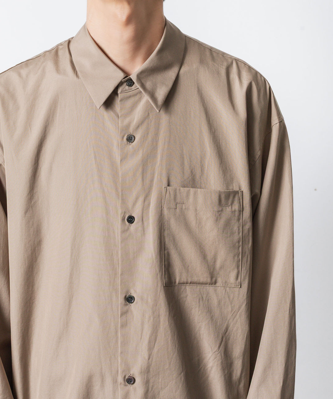 ATTACHMENT アタッチメントの140/2 GIZA BROAD L/S SHIRT - CAMELの公式通販サイトsession福岡セレクトショップ