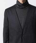 画像をギャラリービューアに読み込む, ATTACHMENT アタッチメントのT/W/SI STRETCH GABARDINE COLLARLESS JKT - BLACKの公式通販サイトsession福岡セレクトショップ
