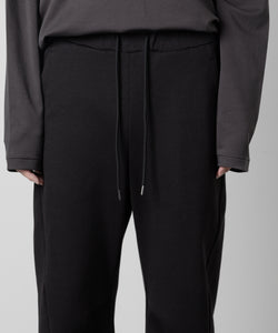 【ATTACHMENT】ATTACHMENT アタッチメントのCO/PE DOUBLE KNIT THREE DIMENSIONAL WIDE PANTS - BLACK 公式通販サイトsession福岡セレクトショップ