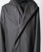 画像をギャラリービューアに読み込む, ATTACHMENT / EXCLUSIVE ITEMアタッチメントの2/90 SUPER120S MALTON ZIPUP HOODED COAT - D.GRAYの公式通販サイトsession福岡セレクトショップ

