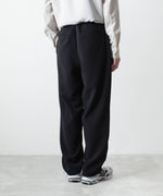 画像をギャラリービューアに読み込む, ATTACHMENT アタッチメントのPE STRETCH DOUBLE CLOTH BELTED WIDE TAPERED TROUSERS - BLACKの公式通販サイトsession福岡セレクトショップ
