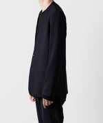 画像をギャラリービューアに読み込む, ATTACHMENT アタッチメントのPE STRETCH DOUBLE CLOTH COLLARLESS JACKET - NAVY 公式通販サイトsession福岡セレクトショップ
