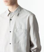 画像をギャラリービューアに読み込む, ATTACHMENT アタッチメントのWO/PE STRIPE L/S SHIRT - S.GRAYの公式通販サイトsession福岡セレクトショップ
