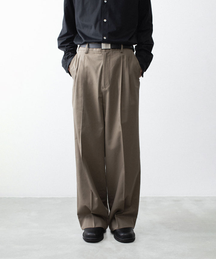 ssstein(シュタイン)のCOTTON RAYON EASY LONG WIDE TROUSERS - BEIGEの公式通販サイトsession福岡セレクトショップ