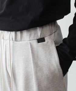 ATTACHMENT /アタッチメント】CO STRETCH TERRY 1TUCK EASY TROUSERS
