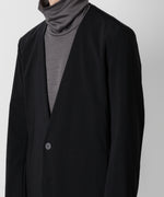 画像をギャラリービューアに読み込む, TTACHMENT アタッチメントのNY/CO STRETCH JERSEY COLLARLESS JACKET - BLACK 公式通販サイトsession福岡セレクトショップ
