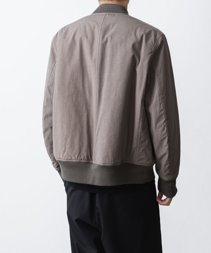 ATTACHMENT アタッチメントのCO/NY WEATHER CLOTH MA-1 - KHAKI GRAYの公式通販サイトsession福岡セレクトショップ