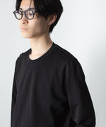 画像をギャラリービューアに読み込む, ATTACHMENT アタッチメントのCOTTON DOUBLE FACE SLIM FIT L/S TEE - BLACKの公式通販サイトsession福岡セレクトショップ
