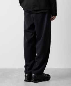 ATTACHMENT アタッチメントのPE STRETCH DOUBLE CLOTH BELTED TAPERED FIT TROUSERS - NAVY 公式通販サイトsession福岡セレクトショップ