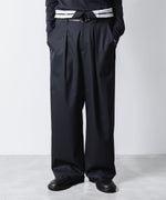 画像をギャラリービューアに読み込む, ATTACHMENT アタッチメントのT/W/SI STRETCH GABARDINE FLAP TROUSERS - D.NAVYの公式通販サイトsession福岡セレクトショップ
