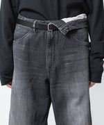 画像をギャラリービューアに読み込む, ATTACHMENT アタッチメントの11OZ DENIM FLAP JEANS - BLACKの公式通販サイトsession福岡セレクトショップ
