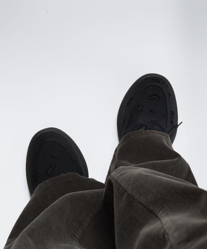 VEIN ヴェインのCOTTON JERSEY x RIPSTOP OVAL SOLE TRAINER - BLACKの公式通販サイトsession福岡セレクトショップ