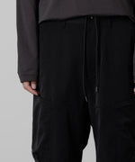 画像をギャラリービューアに読み込む, 【ATTACHMENT】ATTACHMENT アタッチメントのNY/CO TWILL WIDE CARGO TROUSERS - BLACK 公式通販サイトsession福岡セレクトショップ
