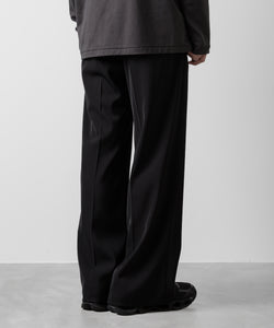 ATTACHMENT アタッチメントのPE STRETCH TWILL BELTED WIDE FIT TROUSERS - BLACKの公式通販サイトsession福岡セレクトショップ