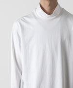 画像をギャラリービューアに読み込む, ATTACHMENT アタッチメントのCOTTON DOUBLE FACE SLIM FIT HIGHNECK L/S TEE - WHITE 公式通販サイトsession福岡セレクトショップ
