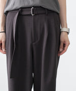 画像をギャラリービューアに読み込む, ATTACHMENT アタッチメントのPE STRETCH DOUBLE CLOTH BELTED WIDE TAPERED TROUSERS - D.BROWNの公式通販サイトsession福岡セレクトショップ
