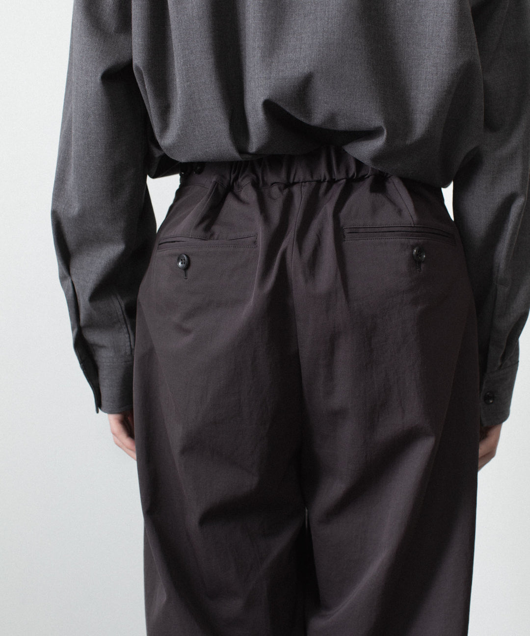 ATTACHMENT アタッチメントのPE/CO/LI DRY TWILL WIDE TROUSERS - BLACKの公式通販サイトsession福岡セレクトショップ