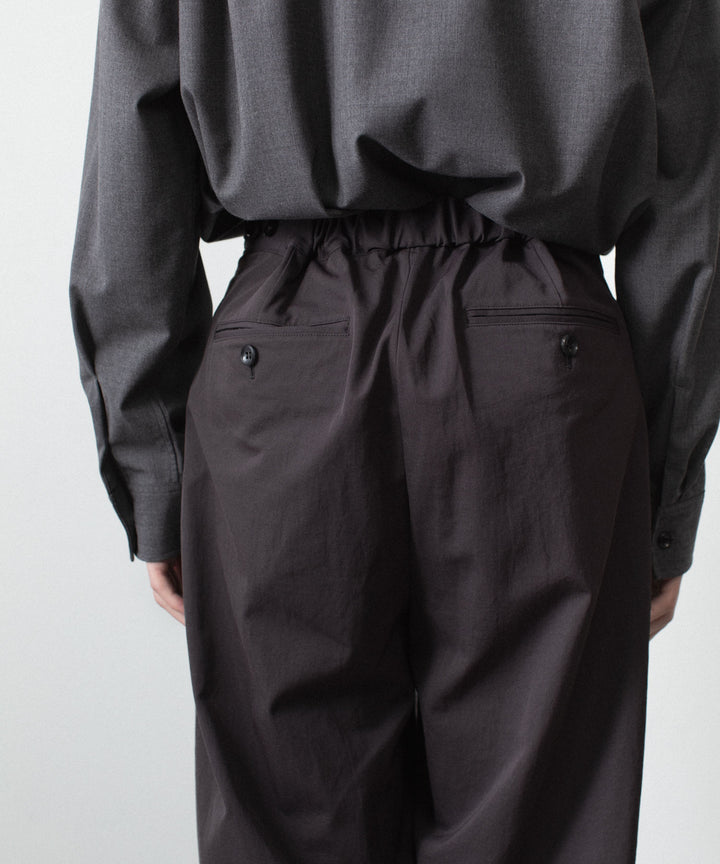 ATTACHMENT アタッチメントのPE/CO/LI DRY TWILL WIDE TROUSERS - BLACKの公式通販サイトsession福岡セレクトショップ