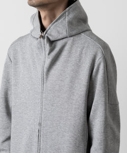 ATTACHMENT アタッチメントの限定CO/PE DOUBLE KNIT ZIP UP HOODIE - X.GRAYの公式通販サイトsession福岡セレクトショップ