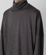 画像をギャラリービューアに読み込む, ATTACHMENT アタッチメントのWO/NY SMOOTH OVERSIZED HIGHNECK L/S TEE - GRAY 公式通販サイトsession福岡セレクトショップ
