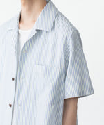 画像をギャラリービューアに読み込む, ATTACHMENT アタッチメントのWO/PE STRIPE OPEN COLLAR S/S SHIRT - S.BLUEの公式通販サイトsession福岡セレクトショップ
