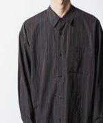 画像をギャラリービューアに読み込む, ATTACHMENT アタッチメントのCU/CO STRIPE TWILL L/S SHIRT - S.GRAYの公式通販サイトsession福岡セレクトショップ
