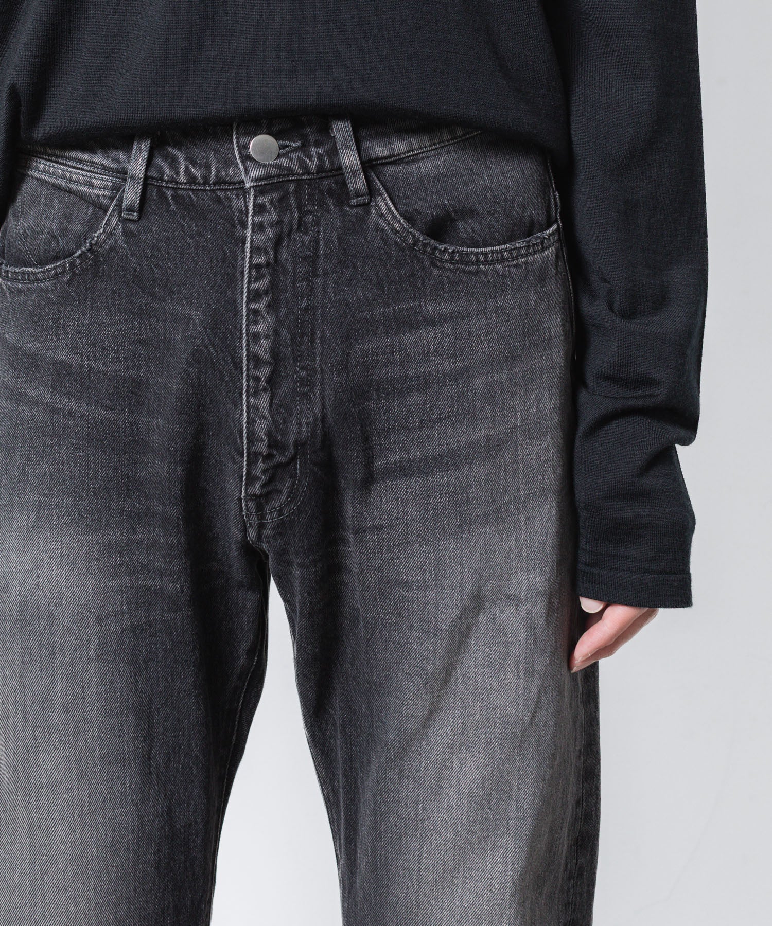 ATTACHMENT アタッチメントの13OZ DENIM STRAIGHT JEANS - BLACKの公式通販サイトsession福岡セレクトショップ