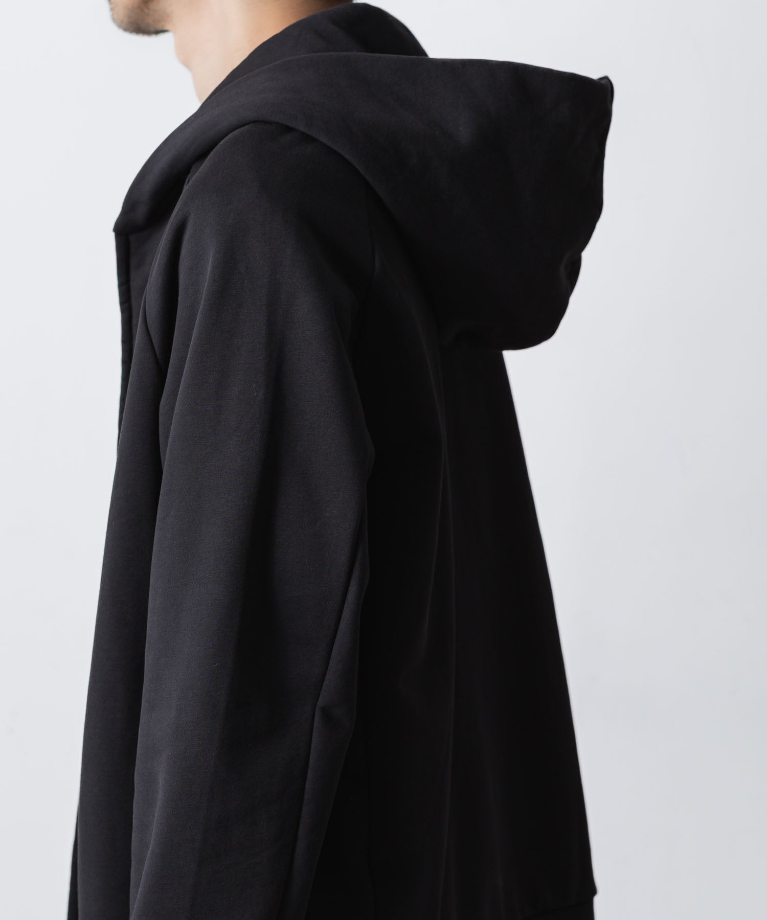 ATTACHMENT / EXCLUSIVE ITEMアタッチメントのCO STRECH TERRY ZIP UP HOODIE - BLACKの公式通販サイトsession福岡セレクトショップ