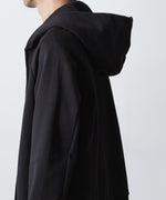 画像をギャラリービューアに読み込む, ATTACHMENT / EXCLUSIVE ITEMアタッチメントのCO STRECH TERRY ZIP UP HOODIE - BLACKの公式通販サイトsession福岡セレクトショップ
