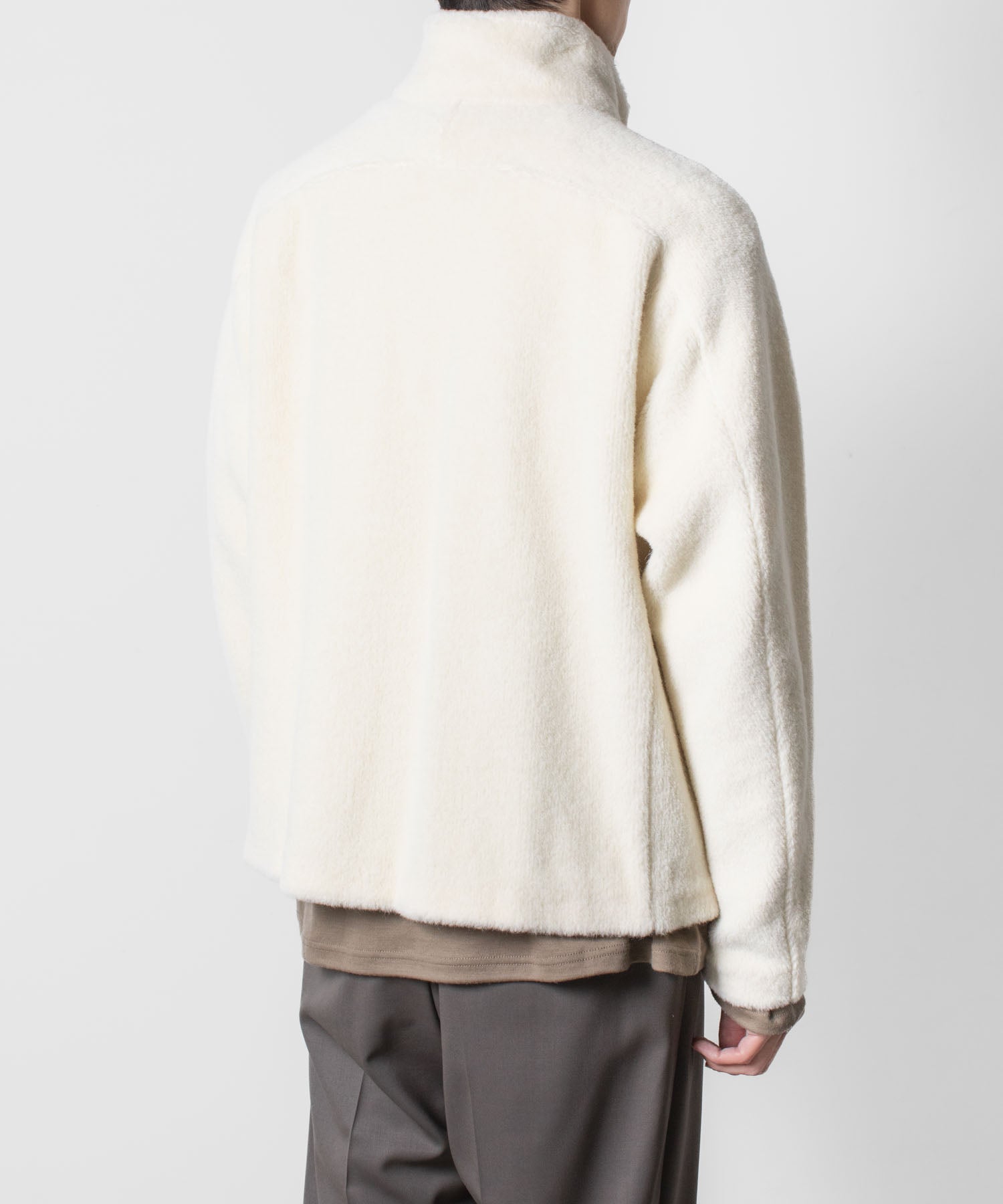 ATTACHMENT アタッチメントのWO/ALPACA BOA ZIP UP BLOUSON - OFF WHITEの公式通販サイトsession福岡セレクトショップ