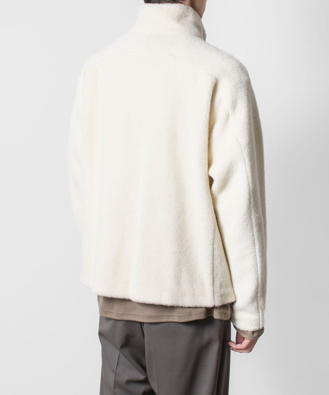 ATTACHMENT アタッチメントのWO/ALPACA BOA ZIP UP BLOUSON - OFF WHITEの公式通販サイトsession福岡セレクトショップ