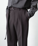 画像をギャラリービューアに読み込む, ATTACHMENT アタッチメントのPE STRETCH DOUBLE CLOTH BELTED STRAIGHT TROUSERS - D.BROWNの公式通販サイトsession福岡セレクトショップ
