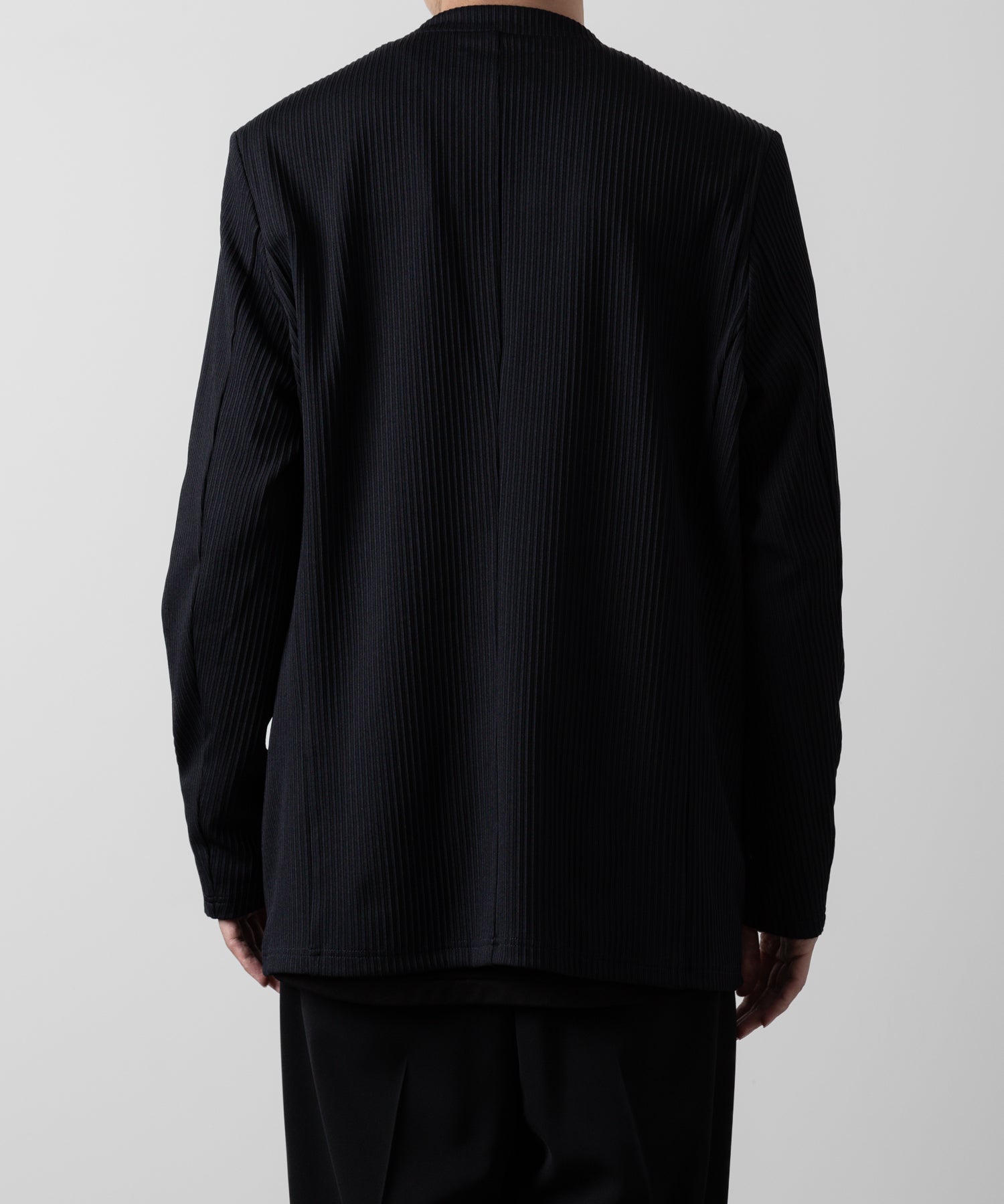 ATTACHMENT アタッチメントのPE STRETCH RIB COLLARLESS CARDIGAN - D.NAVY 公式通販サイトsession福岡セレクトショップ