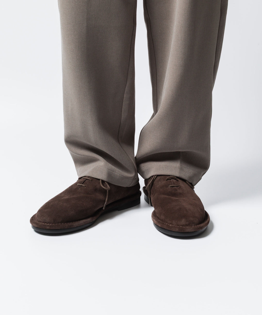 ATTACHMENT アタッチメントのCOW LEATHER SUEDE BABOUCHE - BROWNの公式通販サイトsession福岡セレクトショップ