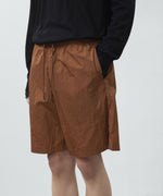 画像をギャラリービューアに読み込む, ATTACHMENT アタッチメントのNY TAFFETA SHORTS - BROWNの公式通販サイトsession福岡セレクトショップ
