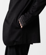 画像をギャラリービューアに読み込む, ATTACHMENT アタッチメントのCOTTON DOUBLE FACE COLLARLESS CARDIGAN - BLACK 公式通販サイトsession福岡セレクトショップ
