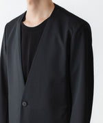 画像をギャラリービューアに読み込む, ATTACHMENT / EXCLUSIVE ITEMアタッチメントのLUCA MATTE TWIST COLLARLESS JKT - BLACKの公式通販サイトsession福岡セレクトショップ
